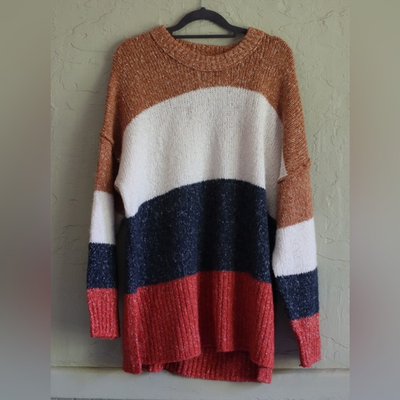 Madewell Striped Baxter Sweater Tunic Sz Small - Picture 2 of 6